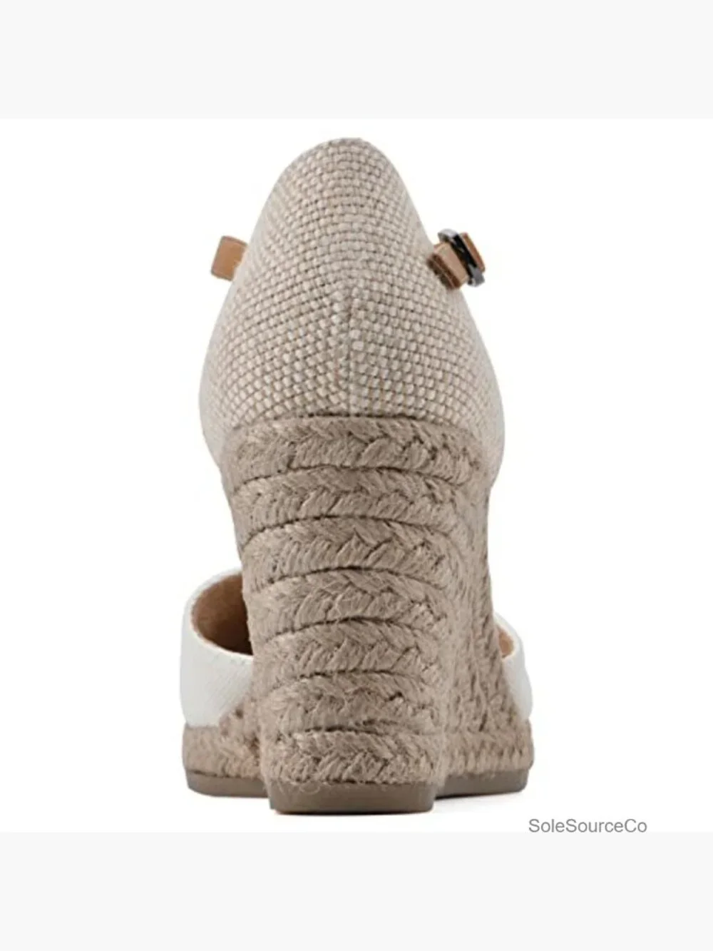 Women's Espadrille Wedge Sandal with Cushioned Insole, Adjustable Buckle